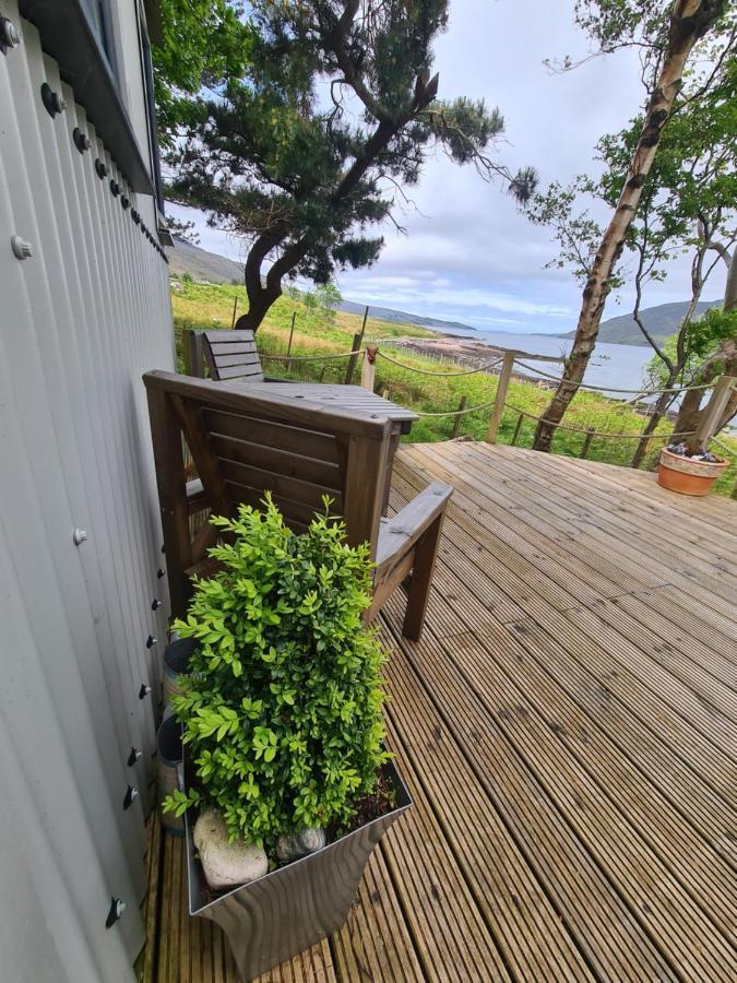 The Bay ,Luxury Shepherds Hut, Dundonnell Exterior foto